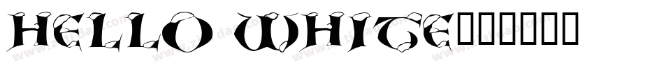 HELLO WHITE字体转换